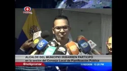Alcalde del municipio Iribarren participó en la sesión del Consejo Local de Planificación Pública