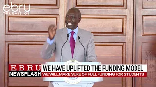 President Ruto Pledges Full Student Funding and Career Opportunities for Youths. #ebrunews