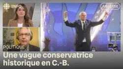Une vague conservatrice historique en Colombie-Britannique | D'abord l'info