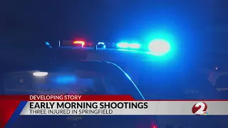 3 hurt in early morning shootings reported in Springfield