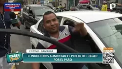 Taxistas suben sus precios en Gamarra por paro: 100 soles a Puente Piedra