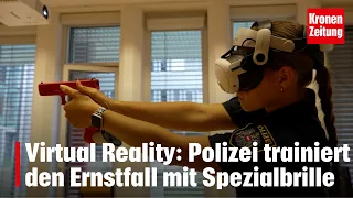 Police training for real-life scenarios with special glasses | krone.tv "NEWS"