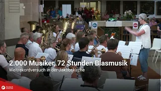 2,000 Musicians, 72 Hours of Brass Music: World Record Attempt at St. Jakob's Church