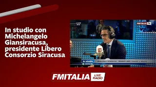 In studio con Michelangelo Giansiracusa, presidente Libero Consorzio Siracusa