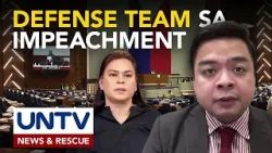Defense team ni VP Sara sa reklamong impeachment, ipinakilala na