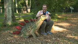 Spike the Stegosaurus brings the past to life at The Dinosaur Place