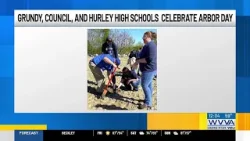 Buchanan County 9th graders plant 1,000 trees for Arbor Day