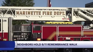 Marinette neighbors walk to honor 9/11 victims on 25th anniversary of attacks