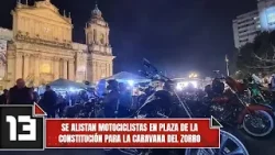 Se alistan motociclistas en Plaza de la Constitución para la Caravana del Zorro