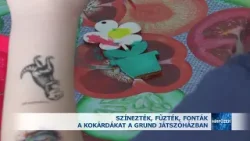 Színezték, fűzték, fonták a kokárdákat a Grund Játszóházban