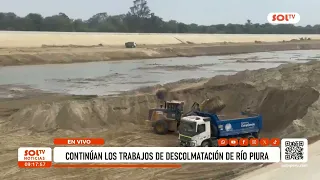 Piura: dredging work continues on the Piura River