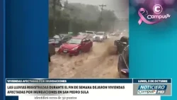 San Pedro Sula underwater! Rains and flooding leave 282 homes affected