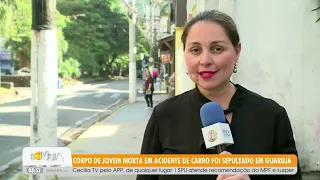 Body of young woman killed in car accident buried in Guarujá - 7/21/2026