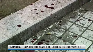 Castellammare, cappuccio bianco e machete in un hair stylist: arrestato