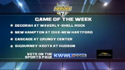 KWWL Friday Night Heroes Plays of the Week 10-16-2016