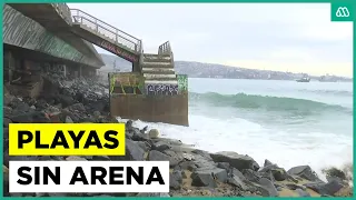 Storm Surges in the Valparaíso Region: Beaches Left Without Sand After Heavy Swells