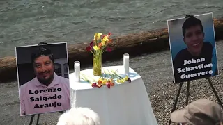 Dozens gather for vigil honoring two men killed during ICE enforcement operations