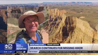 Search continues for missing hiker at Grand Canyon