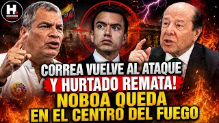 ¡Escándalo total! Hurtado destapa el pasado de Noboa y Correa responde con todo.