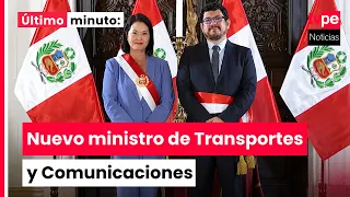 President Keiko Fujimori swears in new Minister of Transport and Communications