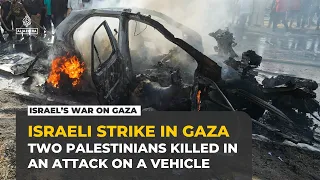 Israeli attack on car in central Gaza kills at least two Palestinians