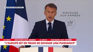 Emmanuel Macron: "We stand ready to fight, even at the cost of blood"