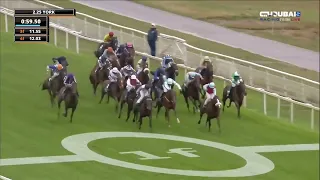 Sun Goddess 🏇 ridden by jockey Ryan Moore.. wins the second race at the Ebor Festival in York