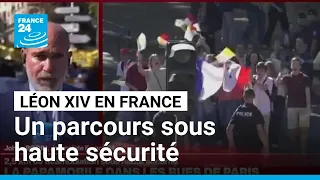 Léon XIV à Parix : 2,5 kilomètres de déambulation sous haute sécurité • FRANCE 24