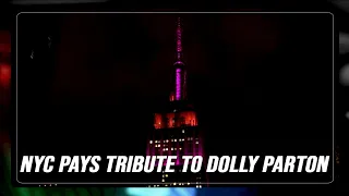 Empire State Building lights up in honor of Dolly Parton