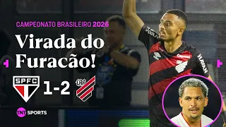 SÃO PAULO MARCA BELO GOL DE FALTA, MAS FURACÃO VIRA NO SEGUNDO TEMPO! SÃO PAULO 1X2 ATHLETICO-PR
