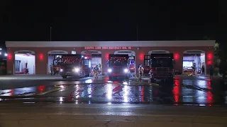 South Line Firetruck Damaged by Apparent Engine Fire