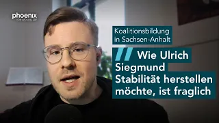 Sachsen-Anhalt: Parteienforscher Janek Treiber zur aktuellen Regierungsbildung