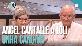 Angel cantalle a Loli unha canción dedicada no programa | EN COMPAÑÍA DE LOLI