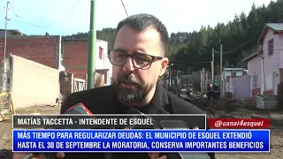 MATIAS TACCETTA: MUNICIPALITY EXTENDS DEADLINE TO SETTLE DEBT