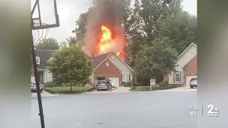 Two firefighters taken to hospital following 2-alarm fire in Ellicott City