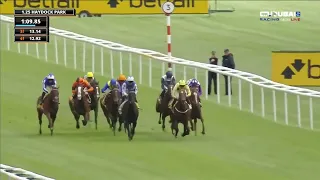 Persica 🏇 ridden by jockey James Doyle.. wins the first race at the Haydock race meeting