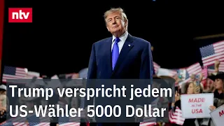 Trump wants to reward citizens generously if his Republicans win the midterms | ntv
