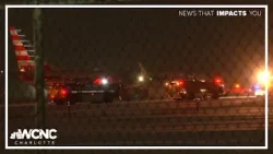 American Airlines flight headed for Charlotte partially goes off taxiway