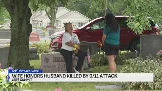 Wife honors late husband killed in 9/11 terrorist attacks