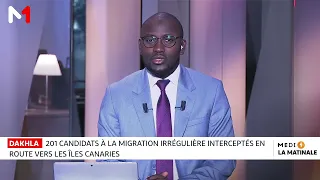 Dakhla : La Marine Royale intercepte une pirogue avec 201 candidats à la migration irrégulière