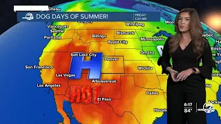 Evening storms move onto the plains; scorching heat returns to Denver metro Friday