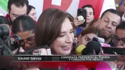 Xóchitl Gálvez presenta denuncia por espectaculares del "voto útil" con Pablo Lemus