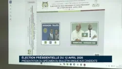 Élection présidentielle du 12 Avril 2026 : Présentation du spécimen du bulletin unique aux candidats