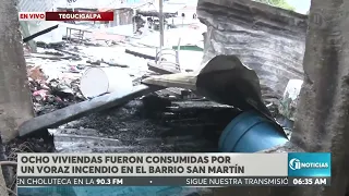 Devastating! Eight homes reduced to ashes after fire in the San Martin neighborhood.