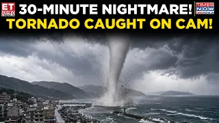 Monster Tornado Hits Taiwan Amid Typhoon Dolphin | 30-Minute Waterspout Nightmare Caught On Cam