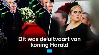Willem-Alexander, Máxima en Amalia aanwezig: dit was de uitvaart van koning Harald | RTL Nieuws