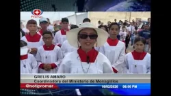 Feligreses recibieron a la imagen de la Divina Pastora en la iglesia Ntra. Señora de la Candelaria