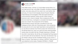 President Trump calls off Nidal Hasan execution livestream