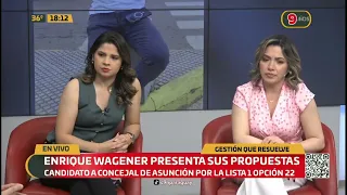 Enrique Wagener presents his proposals ahead of the municipal elections