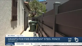 San Elijo Hills neighbors use grants to replace wood fences with fire-resistant steel
